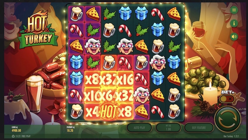 64x multiplier in play in Hot Turkey