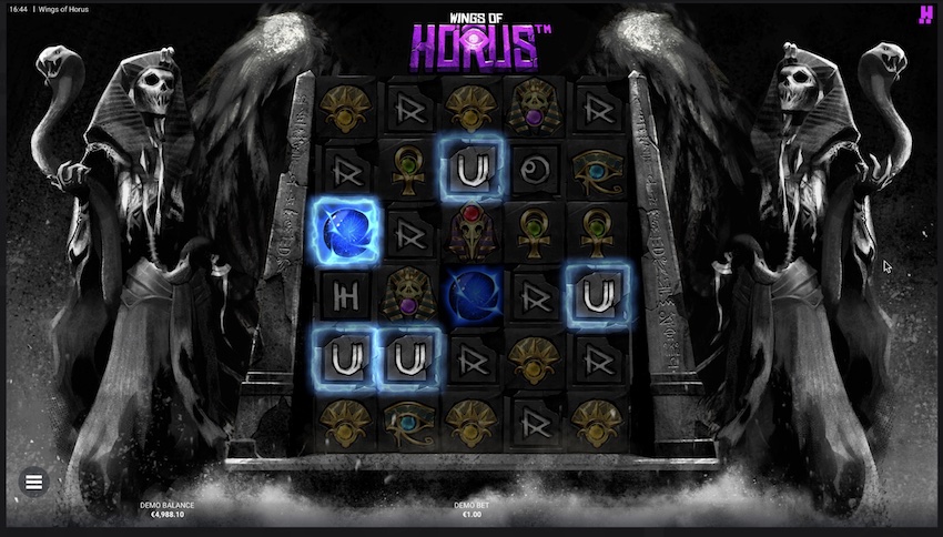 Blue Orb of the Moon in Wings of Horus