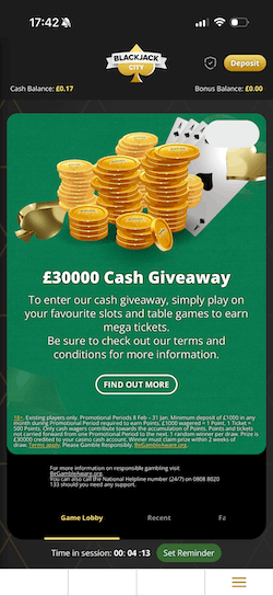 Blackjack City App