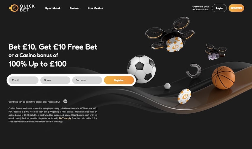 Quickbet Homepage