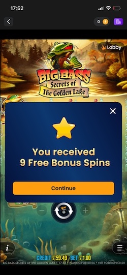 9 Free Spins at Kwiff